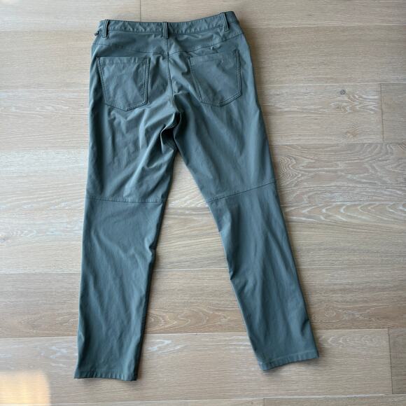 Lululemon Men's ABC Pant Classic Warpstreme Grey Sage 32x30 - Picture 2 of 5